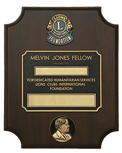 Melvin Jones Plaque